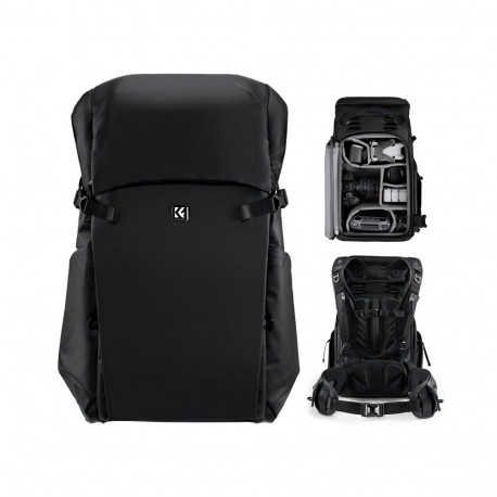 Camera Backpack - K&F Concept Star Wander 04 30L with Laptop Pocket Black