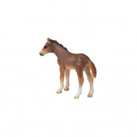 Collectible Figurine - Schleich Holstein Foal Hand-Painted PVC Walking Pose