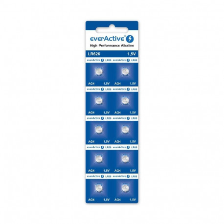 Battery - everActive AG4/LR626 Alkaline Batteries 10 pcs 1.5V