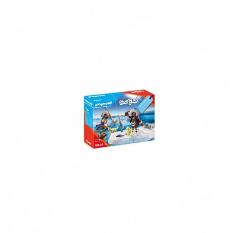 Toy Set - Playmobil 70606 Family Fun Ice Fisher (Playmobil, figures and accessories, winter-themed)