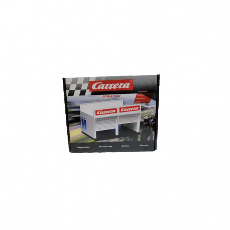 Slot Car Accessory - Carrera Pit Stop Lane Garage (Pit Stop Lane, Compatible with Carrera Models)