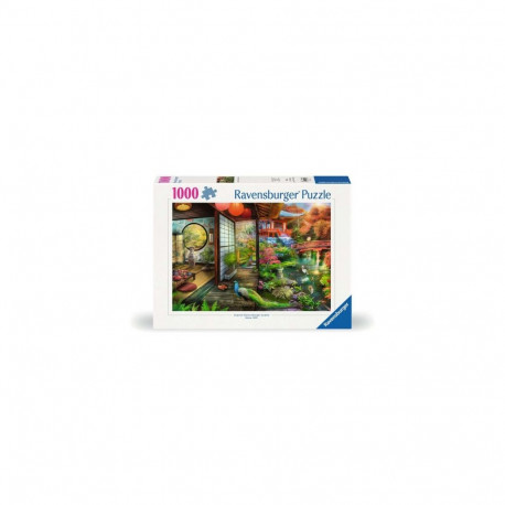 Puzzle - Ravensburger 1000 Kyoto Japanese Garden Teahouse 1000 Pieces