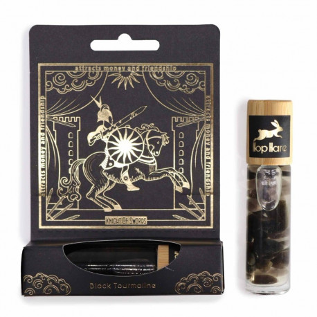 Essential Oil - Hop Hare Knight of Swords Roll-On with Black Tourmaline and Cedar-Patchouli