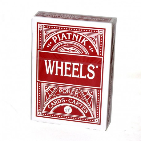 Playing Cards - Piatnik Wheels Poker Cards 2 Decks Red and Blue