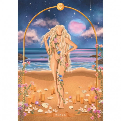 Oracle Card Deck - Goddess Astrology Oracle Cards (Lo Scarabeo, 38 cards, guidebook)