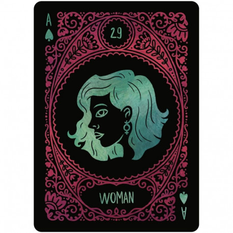 Divination Cards - US Games Systems Folk Art Lenormand Deck 39 Cards Colorful