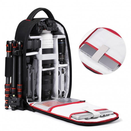 Camera Backpack - K&F Concept KF13.151 18L, for DSLR, 15" Laptop, Black