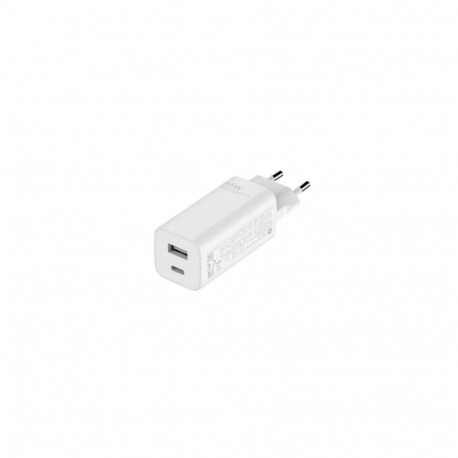 Charger - XIAOMI MI CHARGER 65W GAN (AC adapter, 1m cable, Type A + C, White)