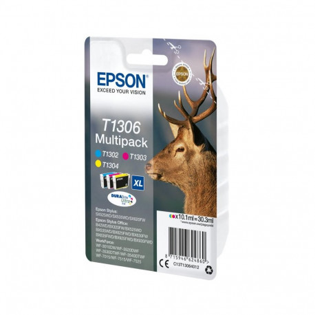 Ink Cartridge - Epson Ink Multipack T1306 (C13T13064012, XL, Cyan, Magenta, Yellow, Black)