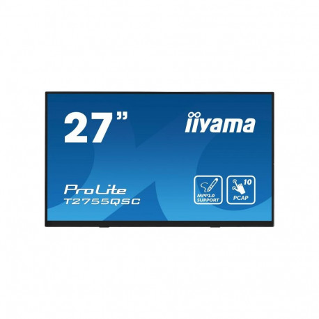 Monitor - Iiyama ProLite T2755QSC-B1 27" WQHD 2560x1440 Touch IPS Black