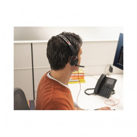 Headset - HP Poly Blackwire 5210 Ergonomic Noise Reduction 2-7m Cable Black