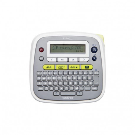 Label Printer - Brother P-Touch PT-D200BWVP Label Maker, QWERTZ Keyboard, Black/White