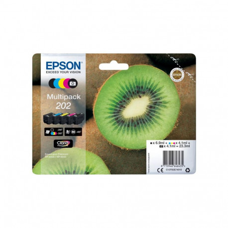 Ink Cartridge - Epson Ink 202 Multipack (C13T02E74010, Claria Premium, 5 colors)