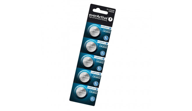 Lithium Battery - everActive CR2032 5-Pack Button Cell