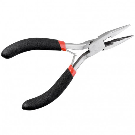 Goobay Tools Needle-Nose Pliers with Half-Round Tip, 125 mm