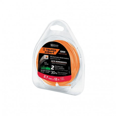 Truper reinforced square trimmer line 2.7mm/12m