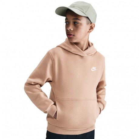 Bluza dla dzieci Nike Sportswear Club Fleece beżowa FD3000 200 L