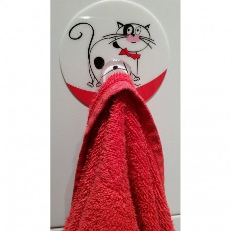 Tatkraft Funny Cats Bathroom Hook Static Cling Multiple Use