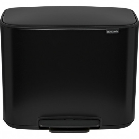 Brabantia Bo Pedal Bin black, 3 x 11 L