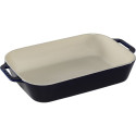 Staub ristkülikukujuline keraamiline vorm, tumesinine, 34x24x7.6
