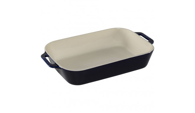 Staub tumesinine keraamiline ristkülikukujuline vorm 34x24x7.6