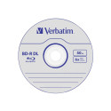 1x10 Verbatim BD-R Blu-Ray 50GB 6x Speed, white blue Cakebox