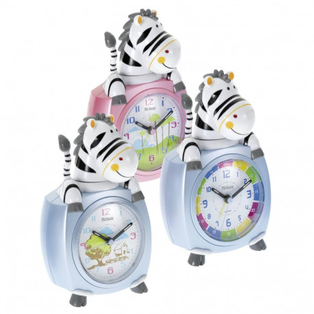 Mebus 26637 Kids Alarm Clock Zebra    colour assorted