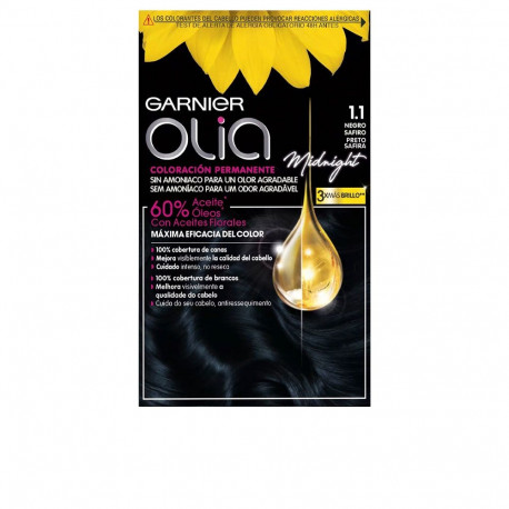 GARNIER OLIA coloración permanente sin amoniaco #1.10-negro zafiro 1 u