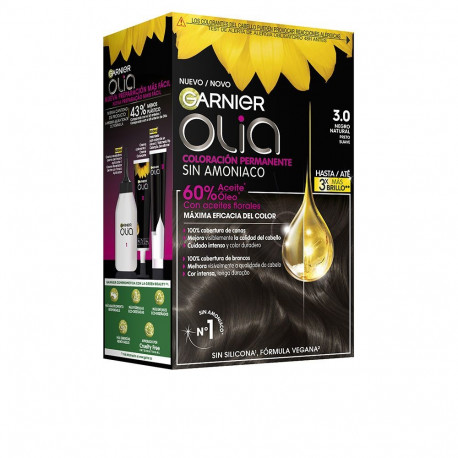 GARNIER OLIA coloración permanente sin amoniaco #3.0-negro natural 1 u