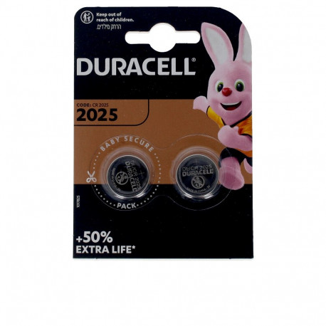 Duracell liitium-nööpelemendid 2025 DL/CR2025 3V, 2tk