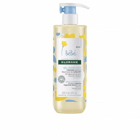 KLORANE BÉBÉ gel limpiador suave cabello y cuerpo 500 ml