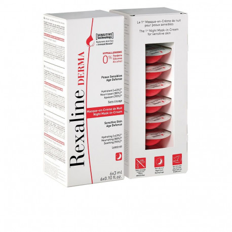 REXALINE DERMA night mask-in-cream 6 x 3 ml