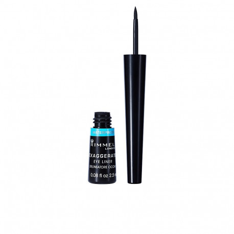 RIMMEL LONDON vedel silmalainer EXAGGERATE veekindel 2,50ml, #003-black