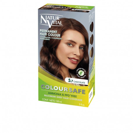 NATUR VITAL COLOURSAFE tinte permanente #5.7-chocolate