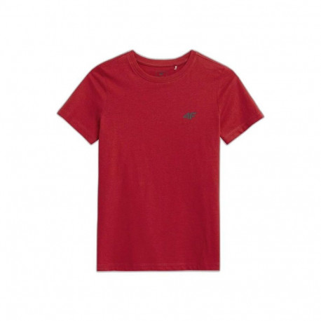 Child's Short Sleeve T-Shirt 4F M291 Red - 11-12 Years