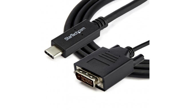 USB C to DVI Adapter Startech CDP2DVIMM2MB Black