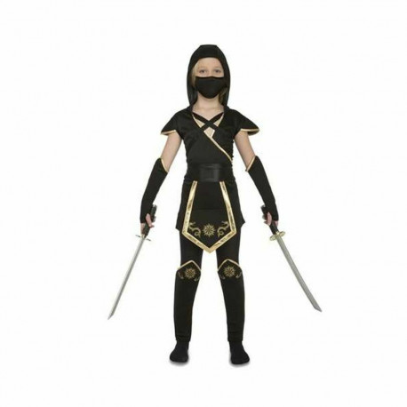 Costume for Children My Other Me Black Ninja (5 Pieces) - 10-12 Years