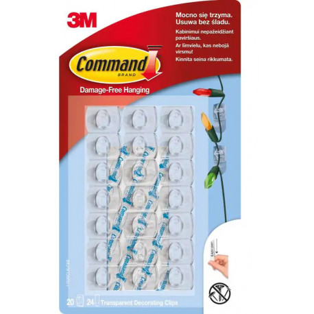 3M kinnituskonksud Command mini 20tk