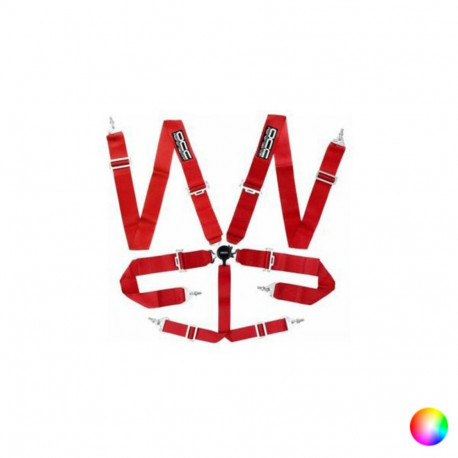 6 kinnitusega rakmed Racing OCC Motorsport - Punane