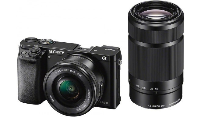 Sony a6000 + 16-50мм + 55-21 мм Kit, чёрный