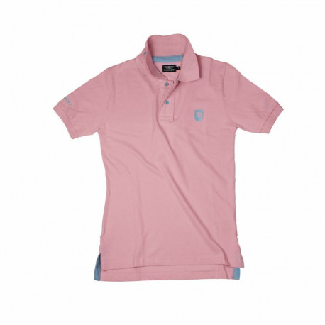 Men’s Short Sleeve Polo Shirt Bobroff Pink - L