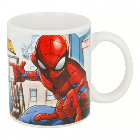 Velika Šalica Spider-Man Great power Sinine Punane Keraamiline 350 ml