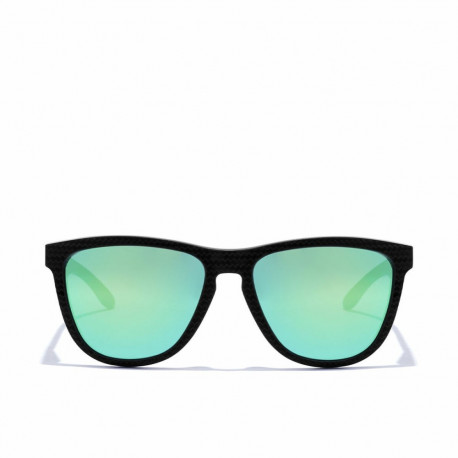 Polarised sunglasses Hawkers One Raw Carbon Fiber Black Emerald Green (Ø 55,7 mm)