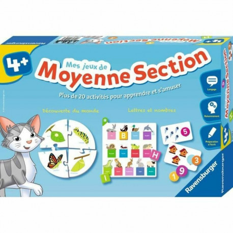 Hariv mäng kolm ühes Ravensburger My Medium Section Games (FR)