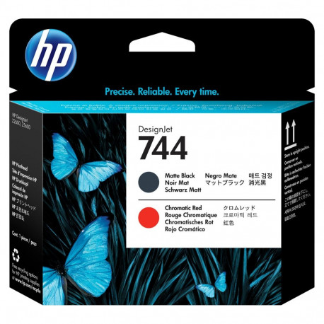 HP prindipea 744, mattmust ja punane