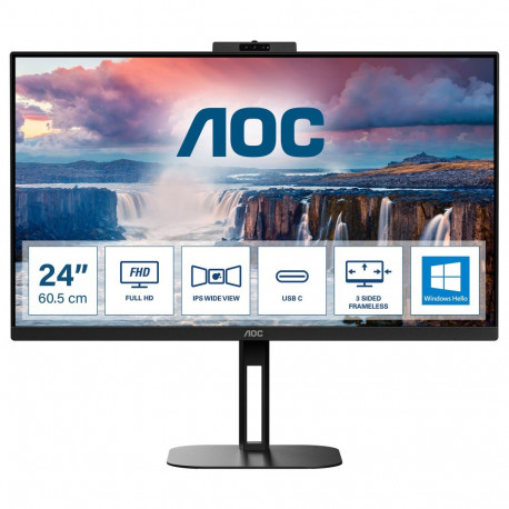 AOC 24V5CW/BK 60.45cm 23.8-tolline monitor HDMI DP USB