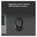 "Equip Kompaktmaus Wireless Dual Mode 4Btn L+R schwarz"