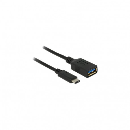 "DeLock USB-C > USB 3.1 (ST-BU) Adapter Schwarz"