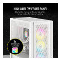 "Midi Corsair iCUE 5000D RGB Airflow Window White"
