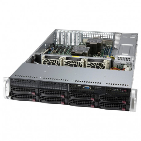 "Supermicro 2U 8x 3.5"" hot-swap SAS3/SATA drive 2x1200W"